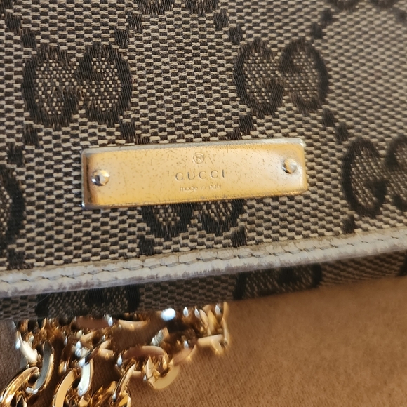 Gucci Canvas Continental Chain Wallet - Picture 10 of 11